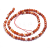 Natural Agate Beads G-J371-15-6mm-2