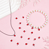 20Pcs Brass Glass Charms KK-ME0004-57P-4