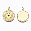 Brass Micro Pave Cubic Zirconia Pendants ZIRC-N039-132-NF-2