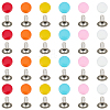 300Pcs Flat Round Baking Paint  Zinc Alloy Snap Rivet Butt Screw FIND-GF0009-30B-7