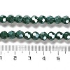 Electroplate Opaque Glass Beads Strands EGLA-A035-P6mm-A06-4