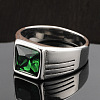 Fashionable 304 Stainless Steel Cubic Zirconia Finger Rings for Men FS-WGE7444-11-1