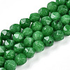 Dyed Natural Malaysia Jade Beads Strands G-T139-8mm-48-4