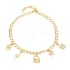Brass Charm Bracelets BJEW-F545-01C-G-3