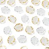 200Pcs 2 Colors Frosted Plastic Petal Pendants KY-FS0001-49-2