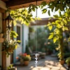 3Pcs Leaf Glass Hanging Suncatchers HJEW-TADJ0014-8