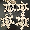 Unfinished Wood Pendant Decorations XMAS-PW0001-170-11-1