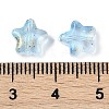 Transparent Spray Painted Glass Beads X1-GLAA-NH0003-01H-3