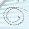 Unisex 304 Stainless Steel Necklaces NJEW-K305-12C-P-2