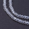 Electroplate Glass Beads Strands GLAA-F076-FR14-3