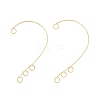 316 Stainless Steel Ear Cuff Findings Ion Plating(IP) X-STAS-H148-01G-1