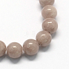 Natural Dyed Yellow Jade Gemstone Bead Strands G-R271-8mm-YXS06-2