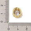 Brass Micro Pave Cubic Zirconia Multi-Strand Links KK-C111-01G-U-3