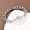 Stainless Steel Link Bracelets BJEW-D379-19P-1