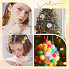 120Pcs Handmade DIY Doll Craft Pom Pom Yarn Pom Pom Balls AJEW-SC0003-15C-02-5