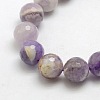 Natural Gemstone Amethyst Round Beads Strands X-G-O021-12mm-13-2