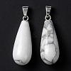 Natural Howlite Pendants G-F707-15-2