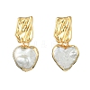 304 Stainless Steel Stud Dangle Earrings EJEW-JE07240-01-3