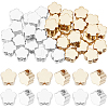 50Pcs 2 Colors Brass Beads KK-BBC0016-48-1