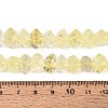 Natural Lemon Quartz(Heated) Beads Strands G-N327-05-25-5