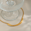 304 Stainless Steel Curved Bar Link Bracelets JU2889-2-3
