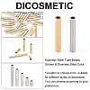 DICOSMETIC 60Pcs 5 Style 304 Stainless Steel Tube Beads STAS-DC0005-89-4