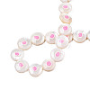 Natural Freshwater Shell Enamel Beads SHEL-N026-194-03-4