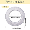 Plastic Curtain Rings AJEW-WH0368-39B-2