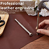 2Pcs 2 Styles DIY Alloy Steel Leathercraft Stamps TOOL-GF0003-53C-3