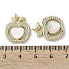 Brass Micro Pave Cubic Zirconia Pendants KK-G485-30C-G-3