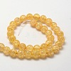 Crackle Glass Round Beads Strands CCG-E001-6mm-05-2