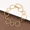 304 Stainless Steel Link Chain Bracelets for Women BJEW-P373-03B-G-3