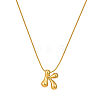 304 Stainless Steel Alphabet Pendant Necklaces for Men and Women GP1122-11-1