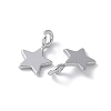 925 Sterling Silver Star Charms STER-M099-04P-2
