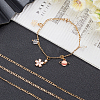304 Stainless Steel Figaro Chain Necklaces STAS-UN0017-37G-3