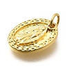 Virgin Mary Brass Charms KK-S508-27G-02-2