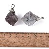 Natural Fluorite Pendants G-Q606-49P-3