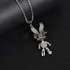 Stainless Steel Rabbit Pendant Necklace XH3172-1-1