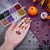 240Pcs 8 Colors Spray Painted Crackle Glass Beads Strands CCG-PH0001-21B-3
