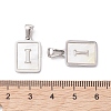 304 Stainless Steel Pave Shell Pendants STAS-G327-01P-I-3