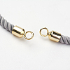 Nylon Twisted Cord Bracelet Making MAK-K006-01G-2
