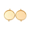 Brass Connector Cabochon Settings KK-F898-21E-G-1