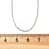 Brass Cable Chain Necklaces Making MAK-P011-01P-3
