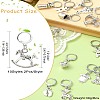 20Pcs 10 Styles Mixed Shapes Alloy Pendant Locking Stitch Markers HJEW-CJ00040-8
