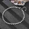 304 Stainless Steel Triangle Link Chain Bracelets for Women BJEW-F488-23P-1