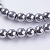 Synthetic Magnetic Hematite Beads Strands G-H1097-1-3