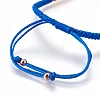 Nylon Cord Braided Bead Bracelets Making BJEW-F360-FRG-4