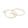 Ion Plating(IP) 316 Surgical Stainless Steel Hoop Earrings Findings X-STAS-D183-02G-01-2