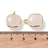 Natural Rose Quartz Pendants G-G012-09G-04-4