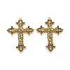 Tibetan Style Alloy Big Pendants TIBEP-A20541-AG-LF-1